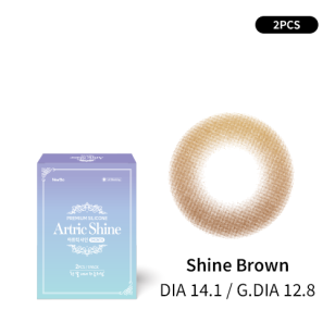 New Bio Artric Shine 1 Month Shin Brown 아트릭 샤인 먼슬리 샤인브라운